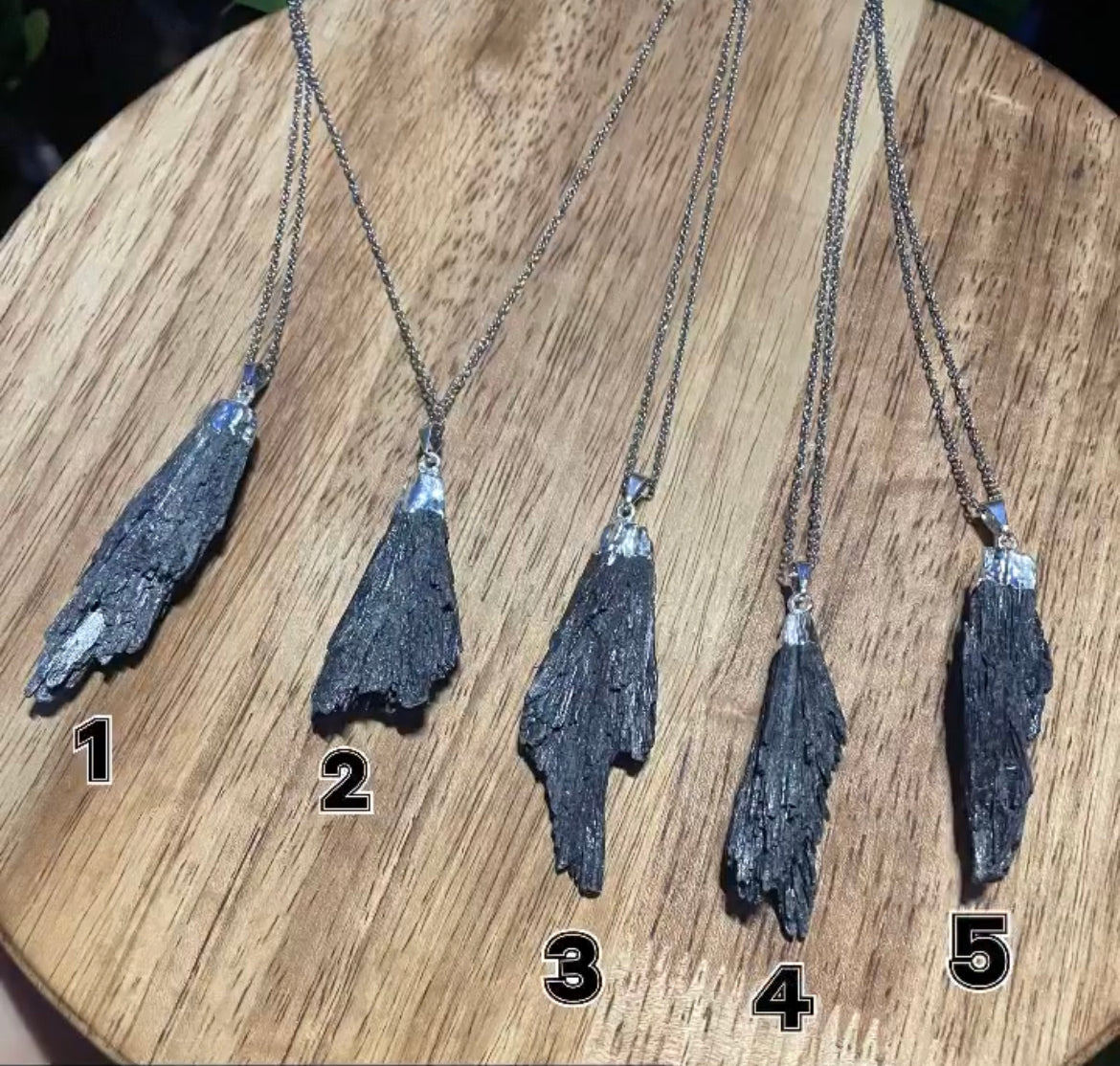 Black Kyanite Necklace