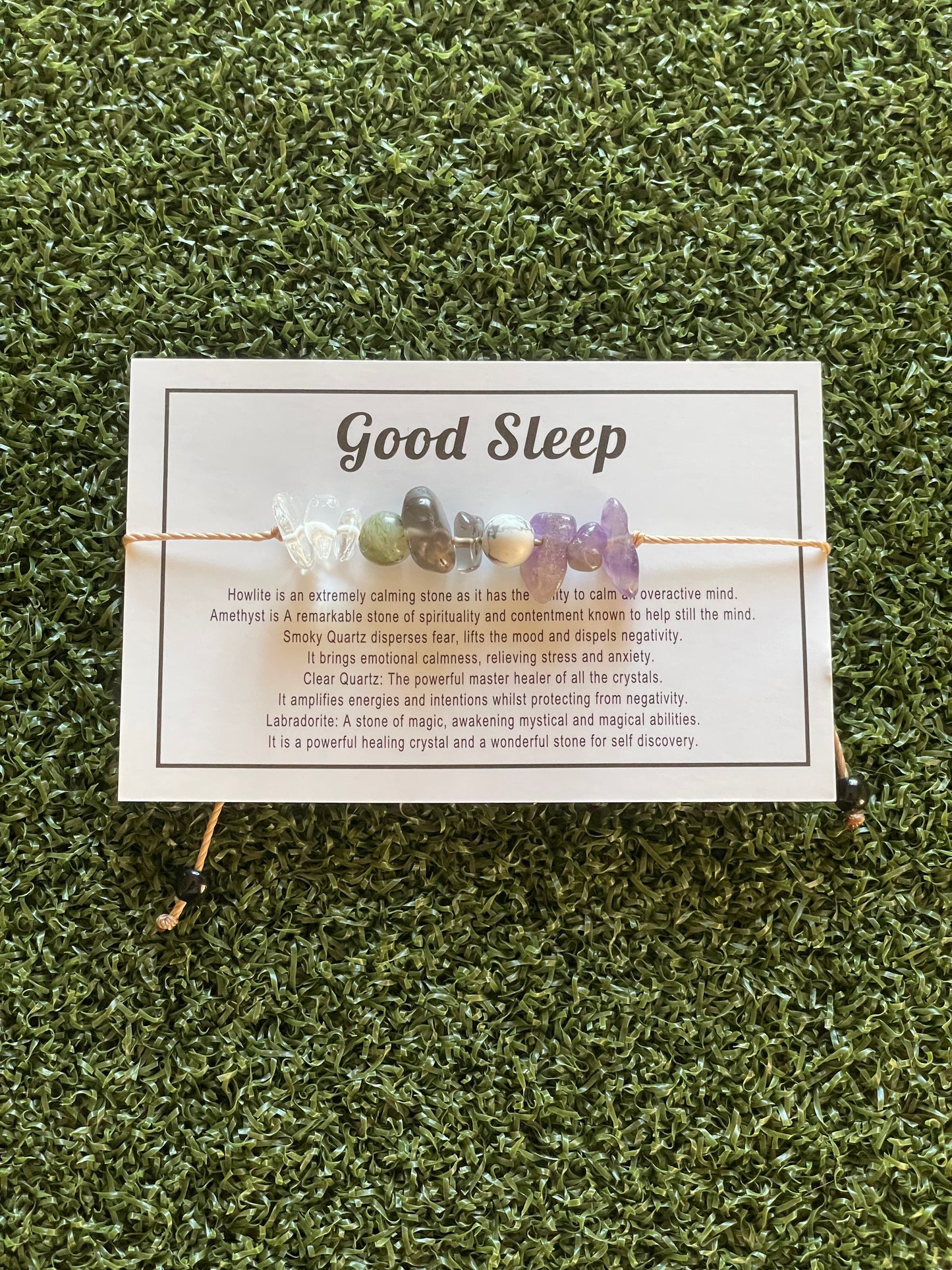 Crystal String Bracelet, Breaking bad habits, Driving Safe, Good Sleep, Study Hard, and Weight Loss