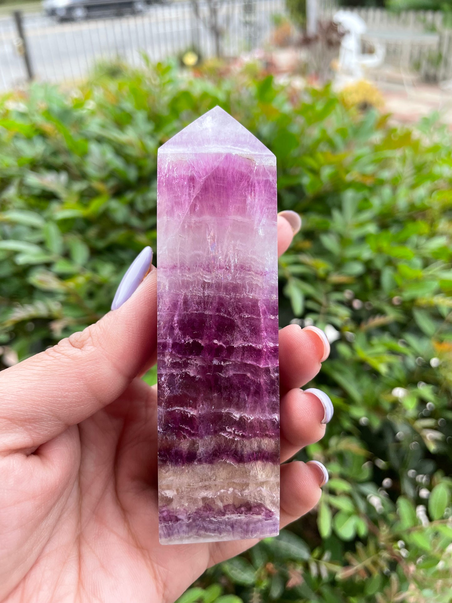 Magenta Fluorite Tower