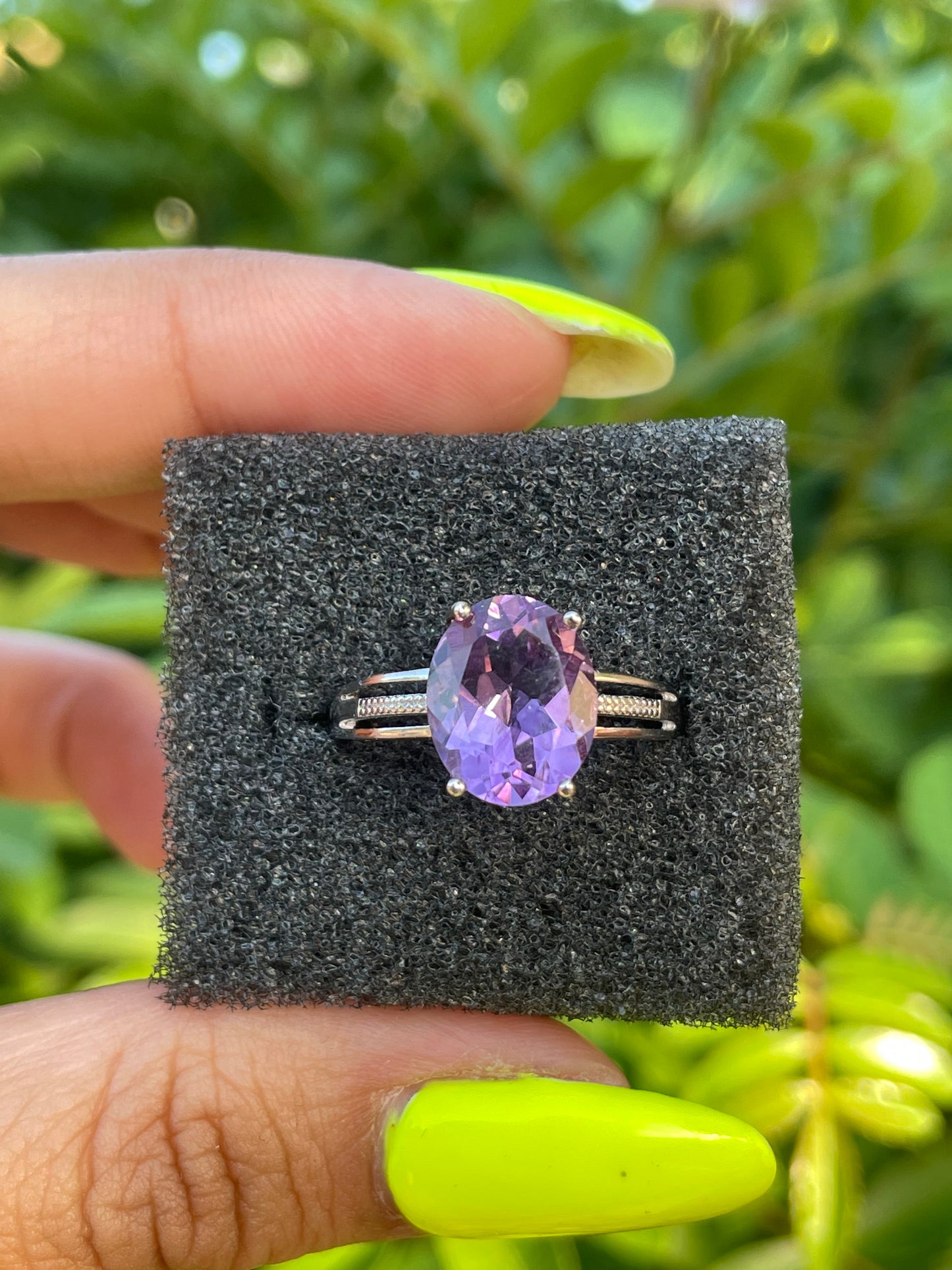 Amethyst .925 Sterling Silver Ring