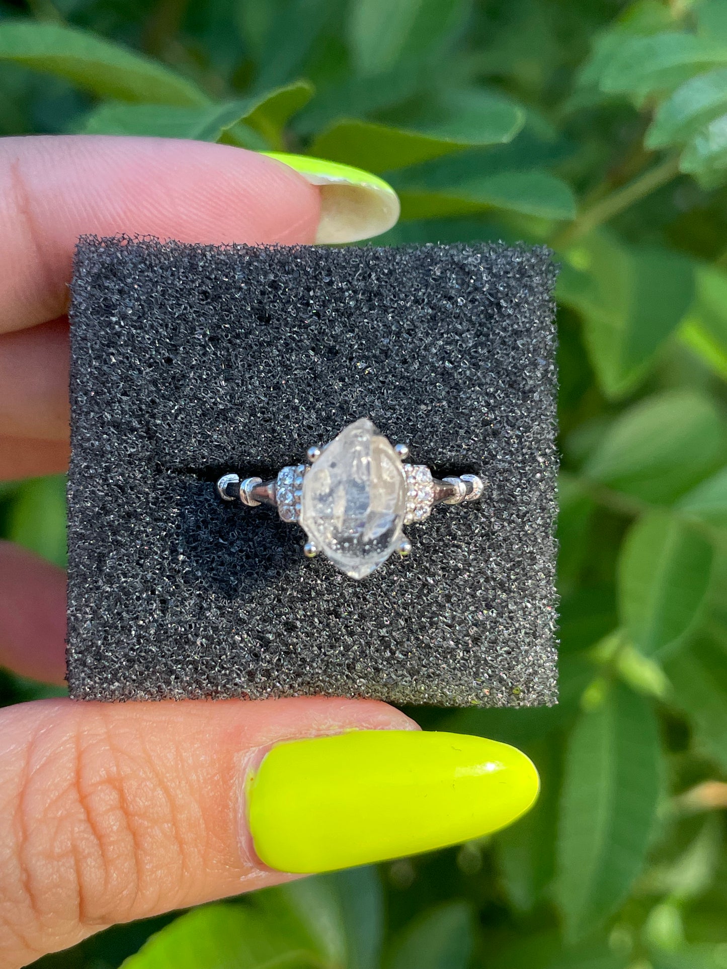 Herkimer Diamond .925 Sterling Silver Ring