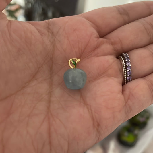 Aquamarine Apple pendant
