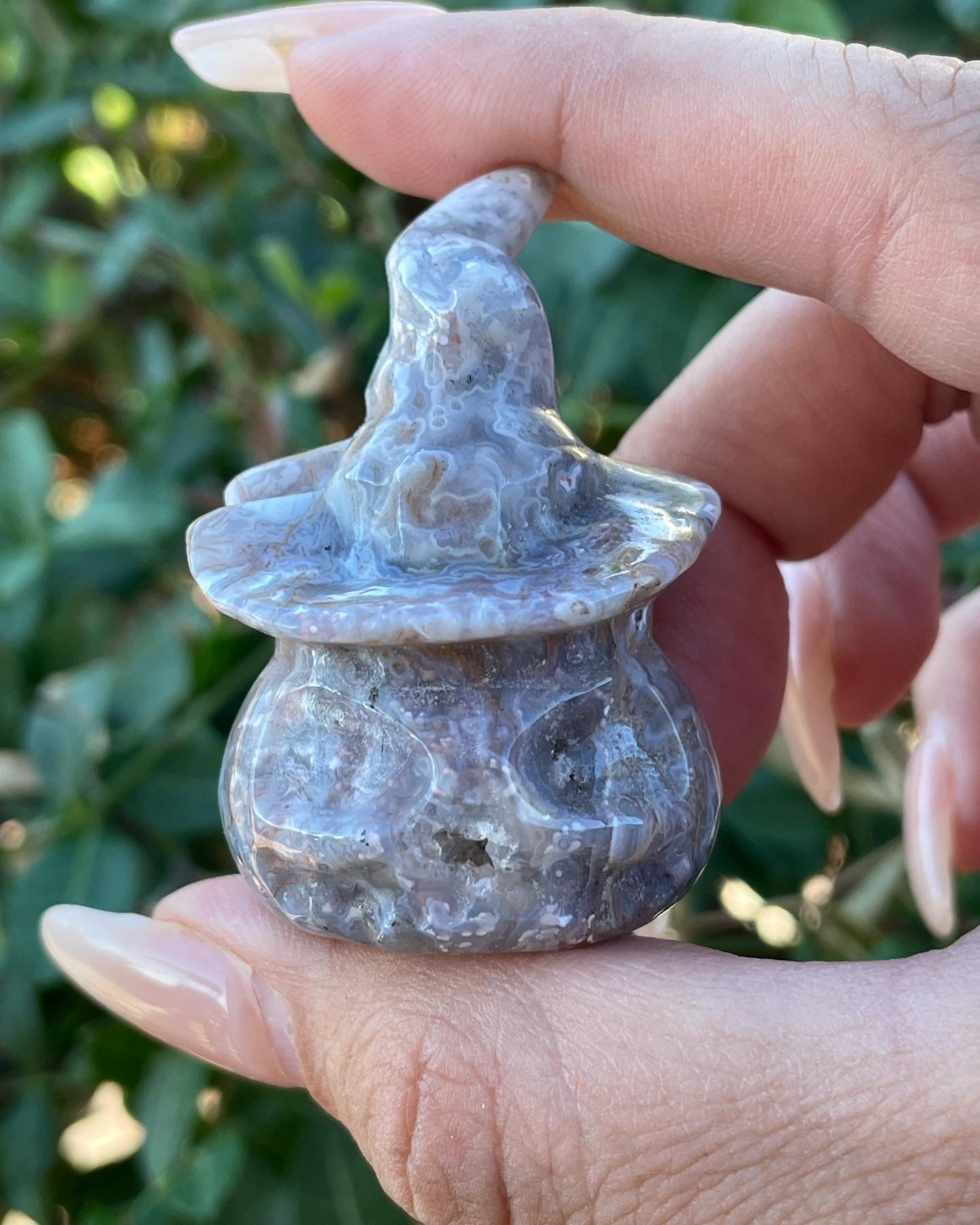 Pumpkin with witch hat carving