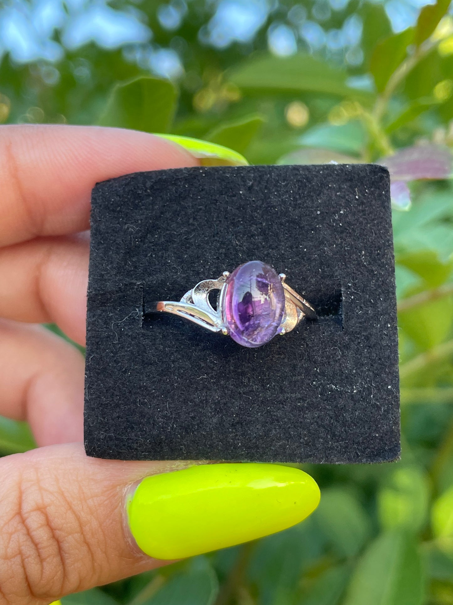 Super Seven Amethyst .925 Sterling Silver Ring