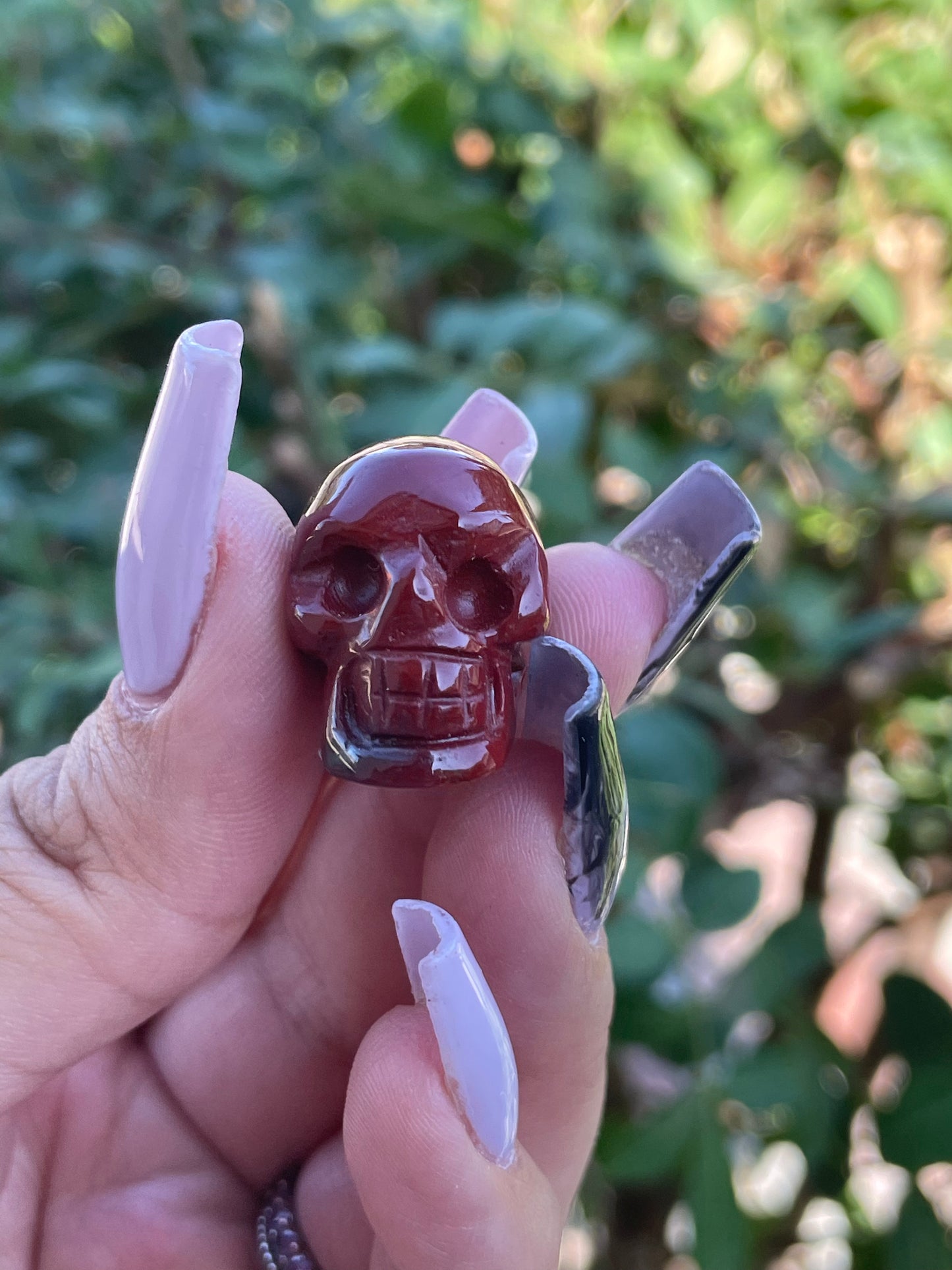 Mookaite Skull