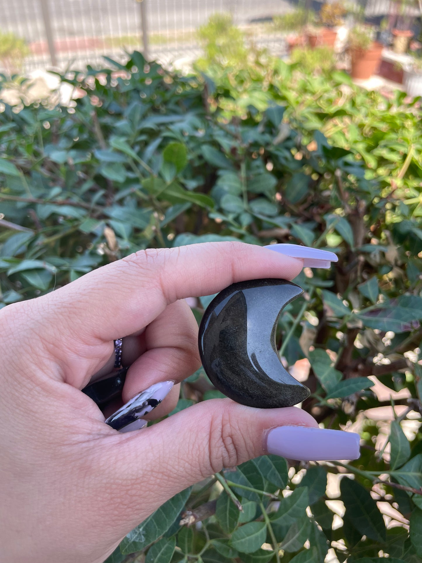 Golden Obsidian Moon