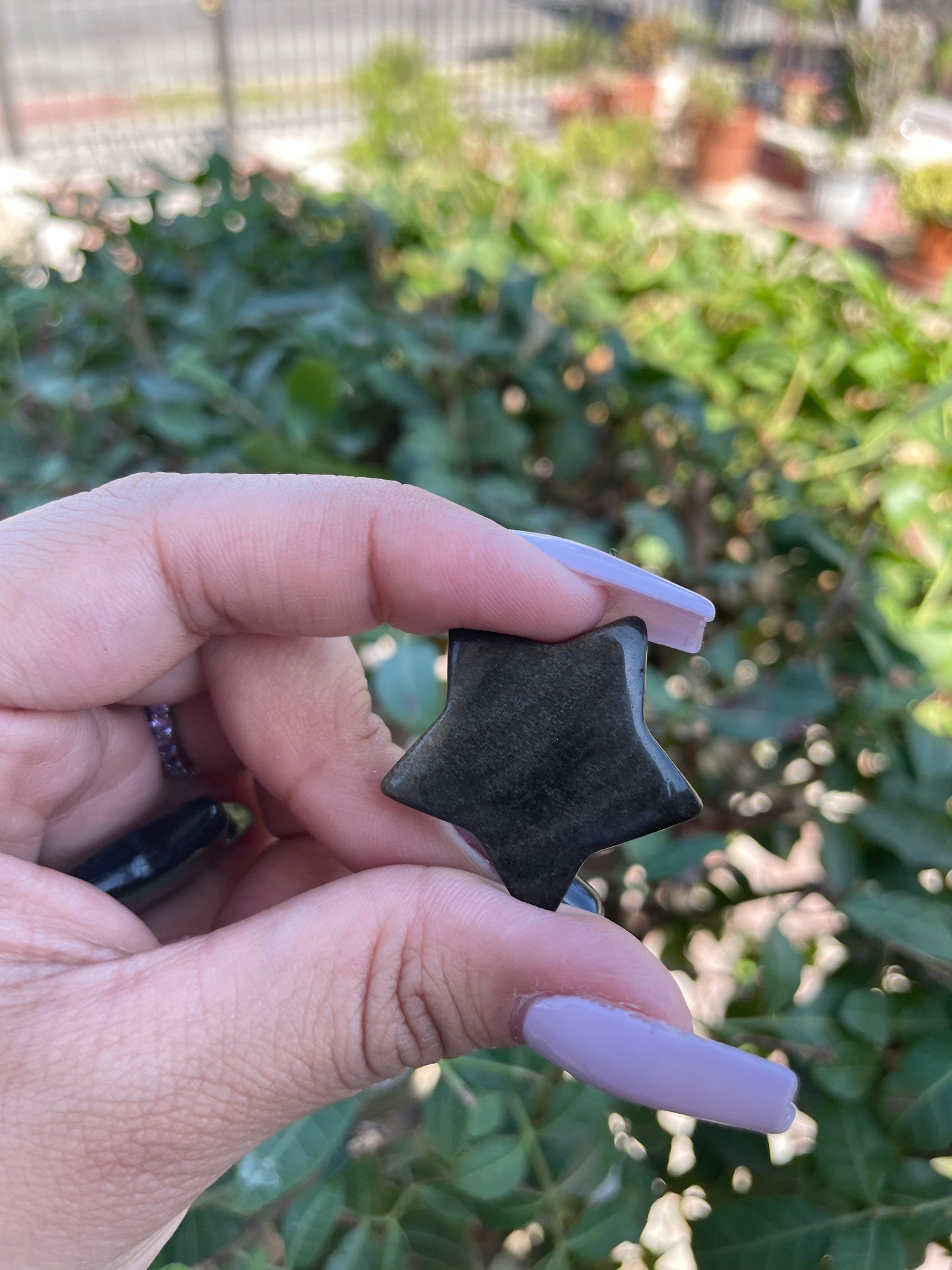 Golden Obsidian Star