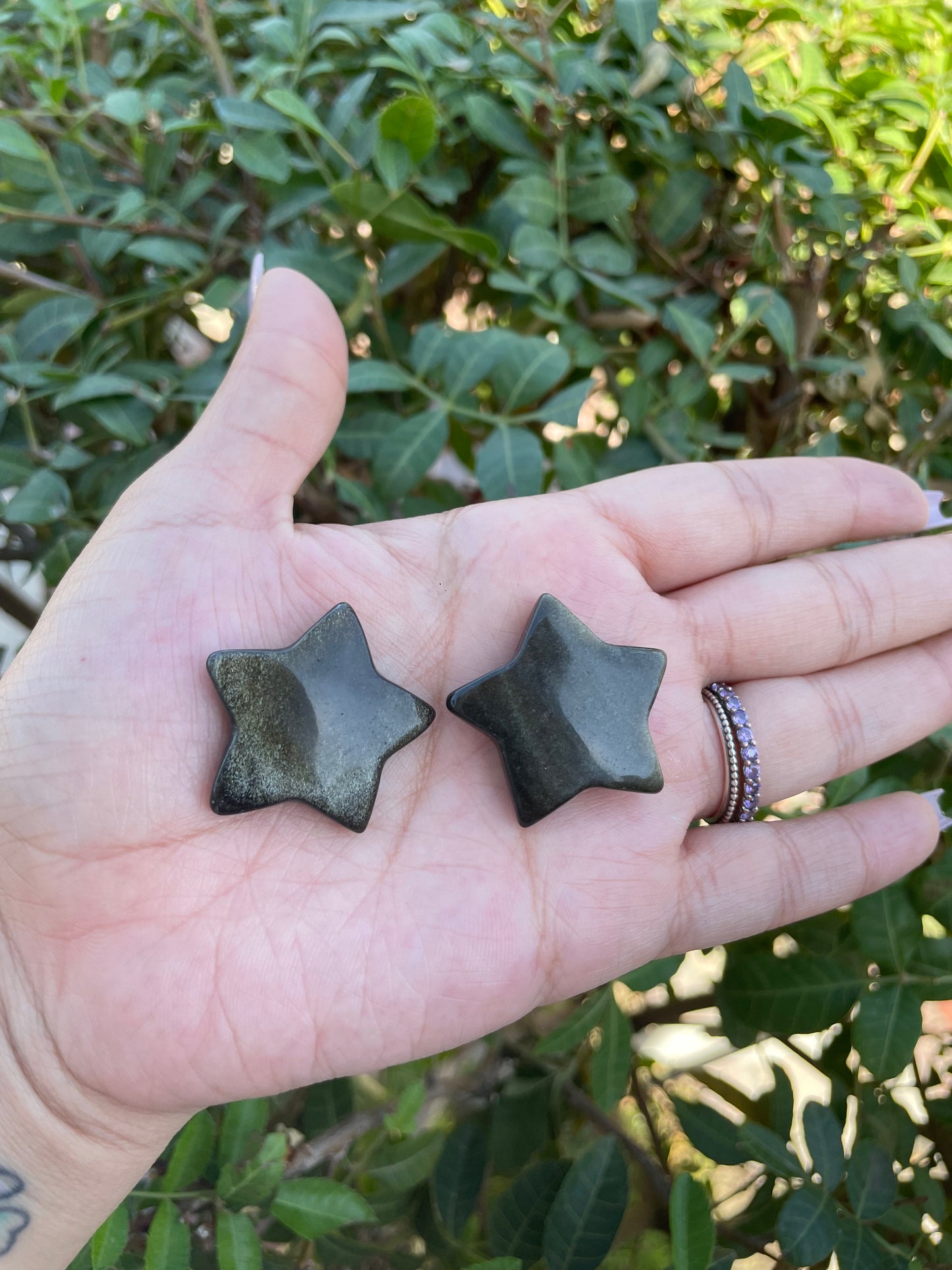 Golden Obsidian Star