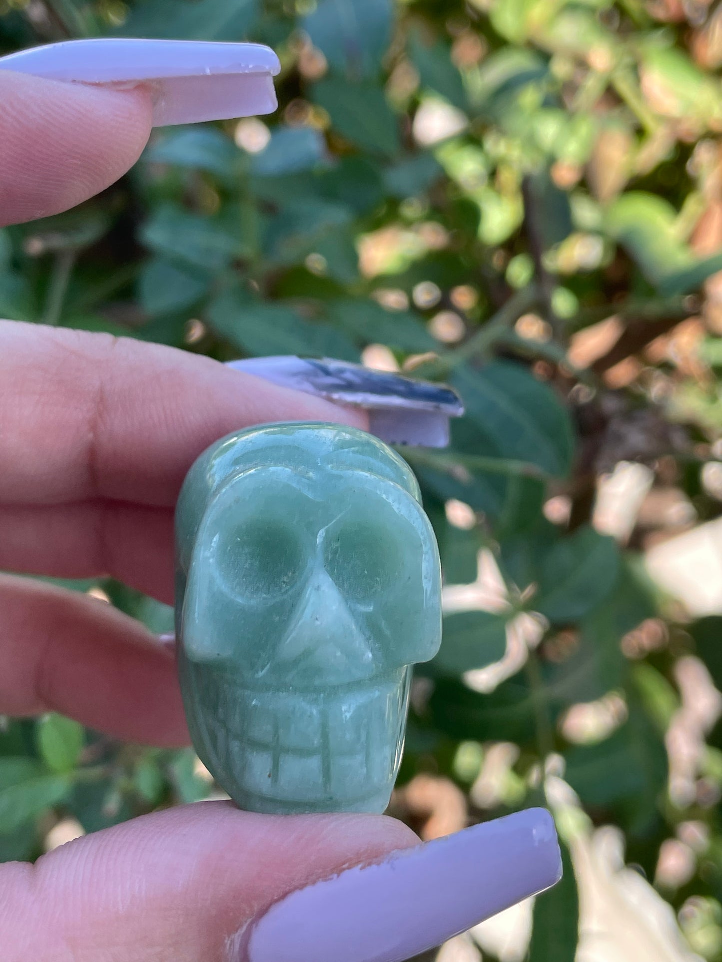 Green Aventurine Skull
