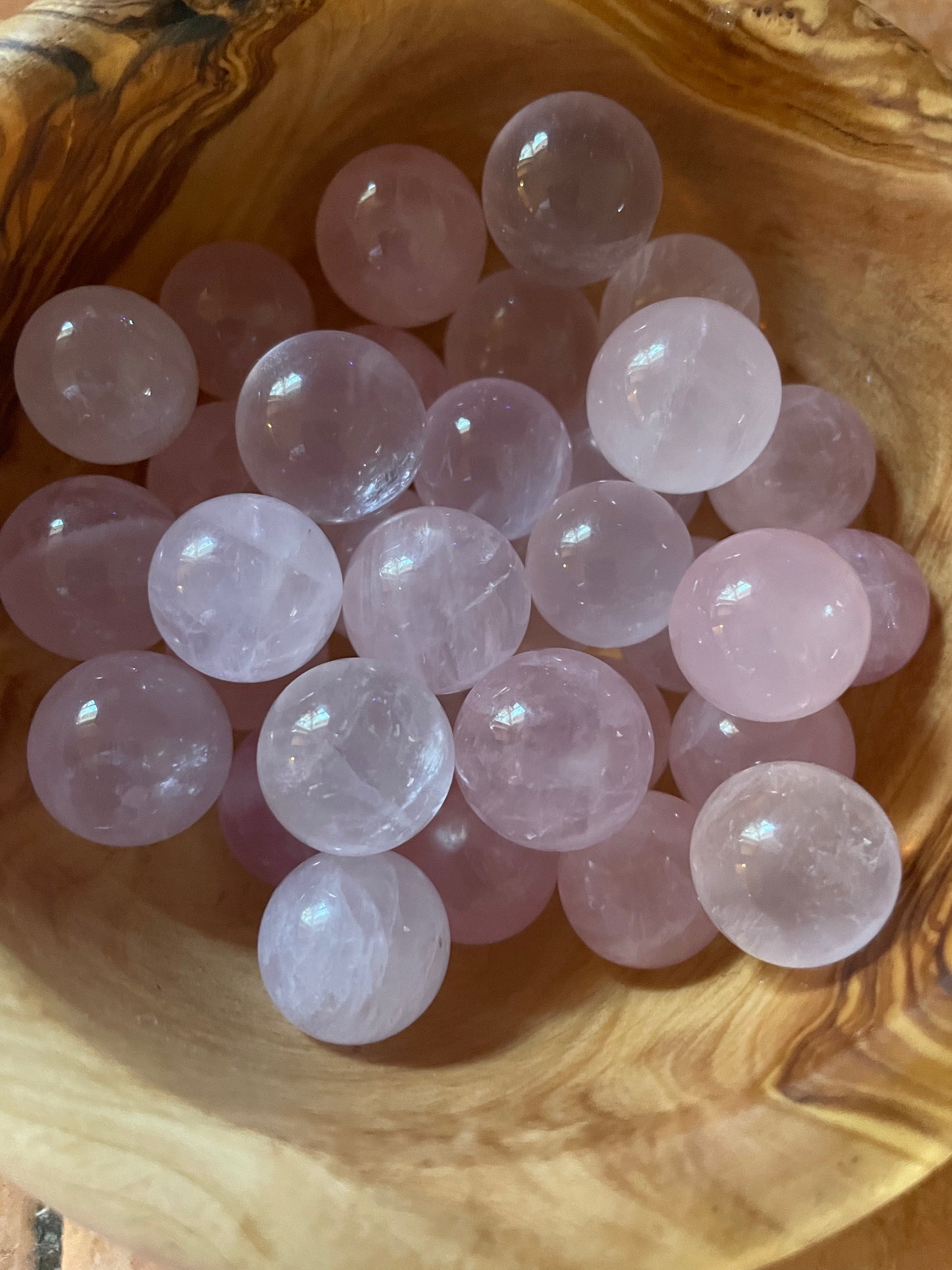 Mini Rose Quartz Spheres